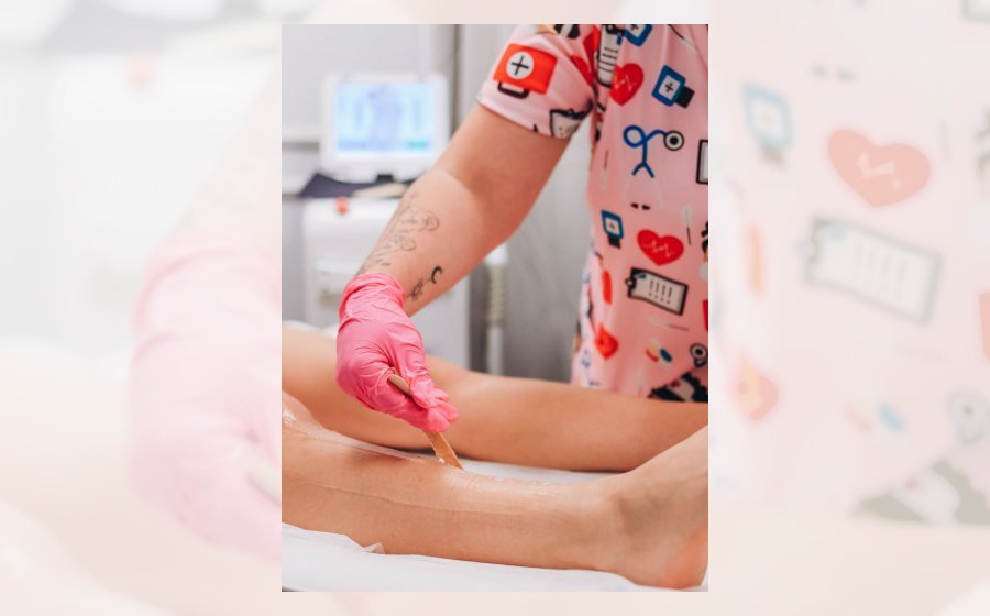 Sesion profesional de depilacion en salon de estetica